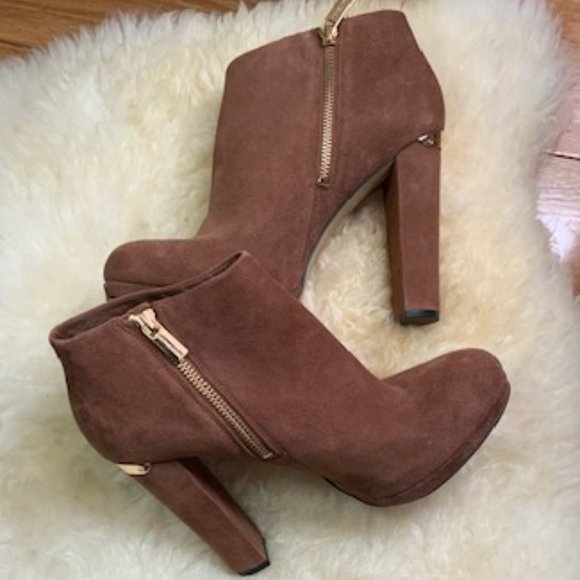 Michael Kors Suede Ankle Boots - Picture 4 of 9